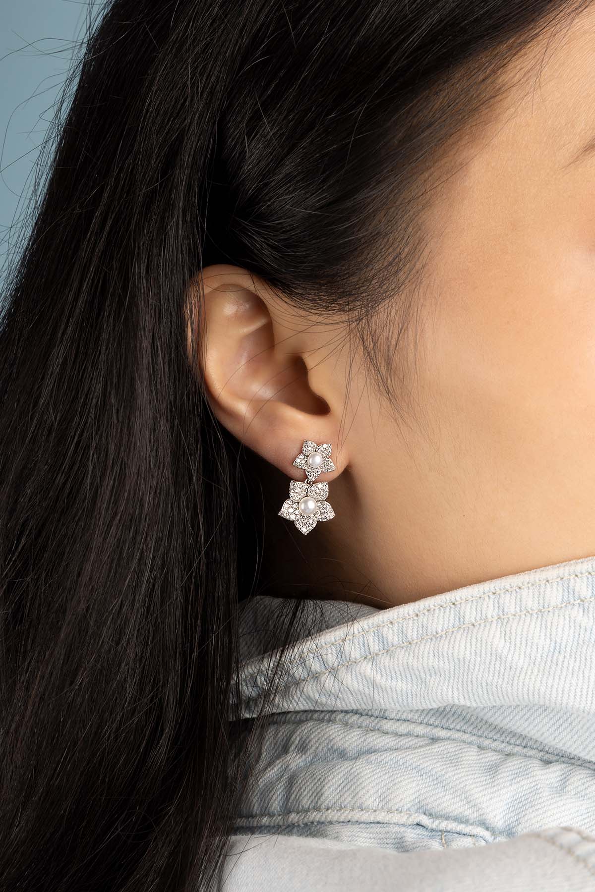 Pearl Blossom Earrings