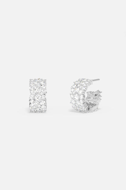 Drop Huggie Earrings