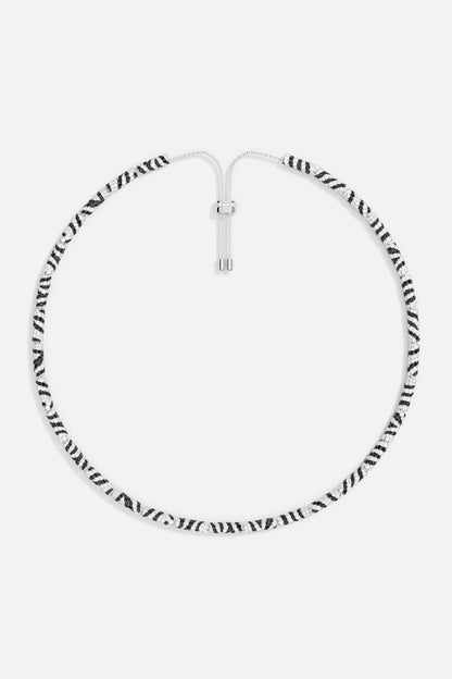 Zebra Adjustable Necklace