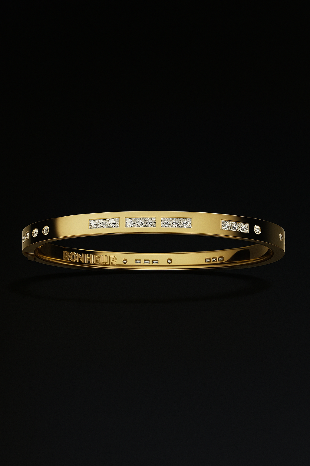 BONHEUR Morse Code Bangle