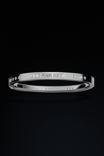 BONHEUR Morse Code Bangle