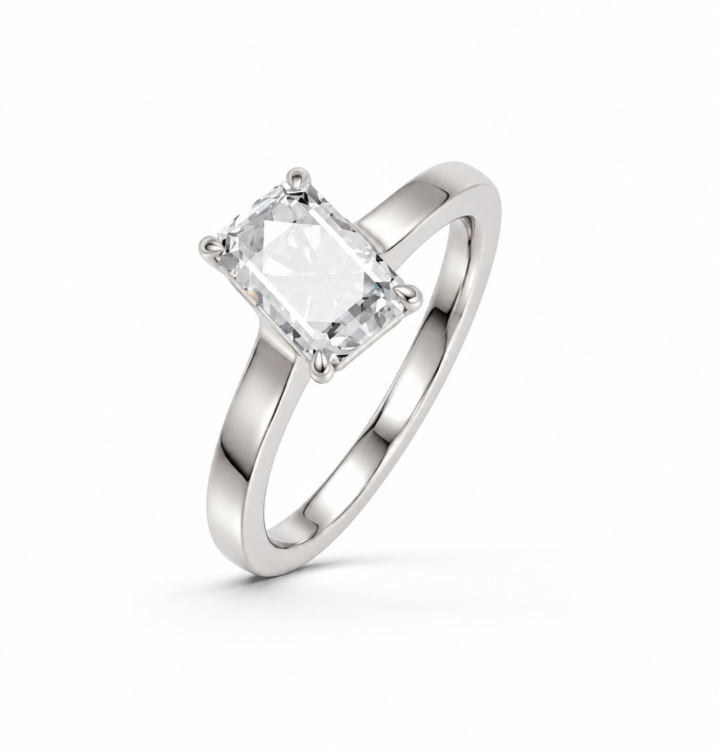 Radiant Solitaire Ring