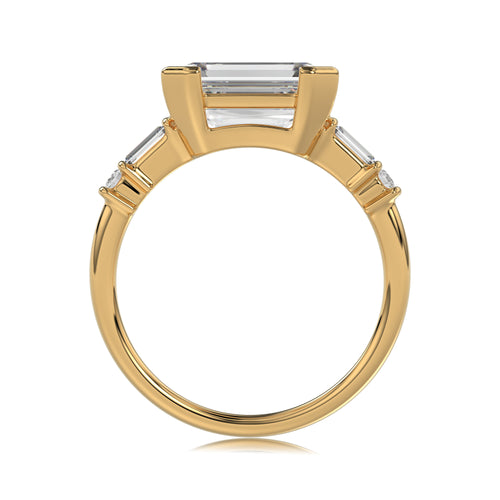Criss Cut Five-Stone Ring