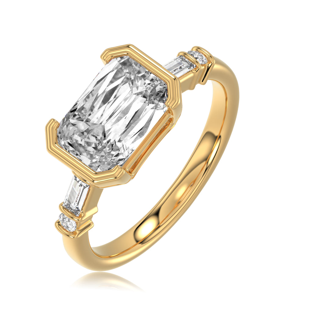 Criss Cut Five-Stone Ring