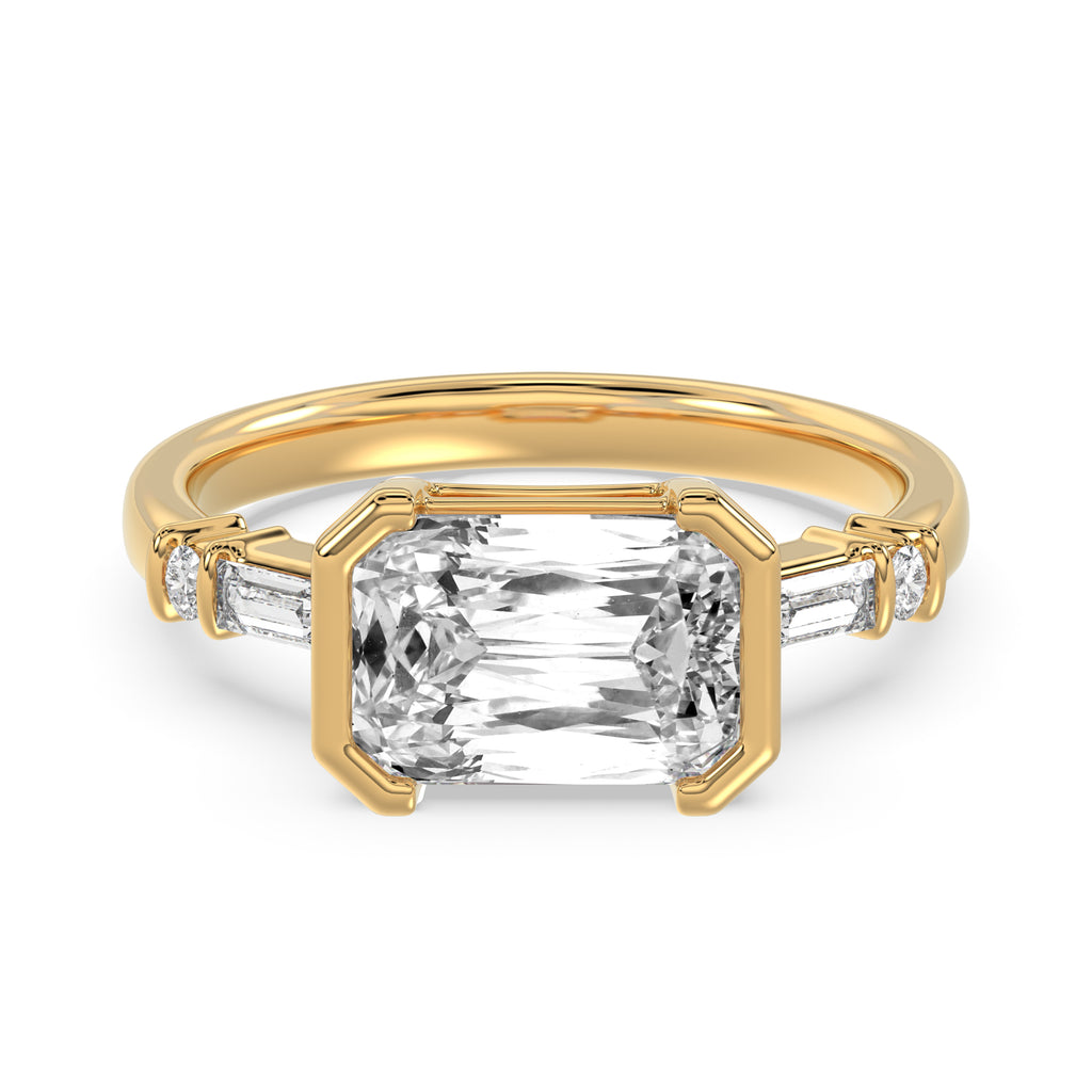Criss Cut Five-Stone Ring