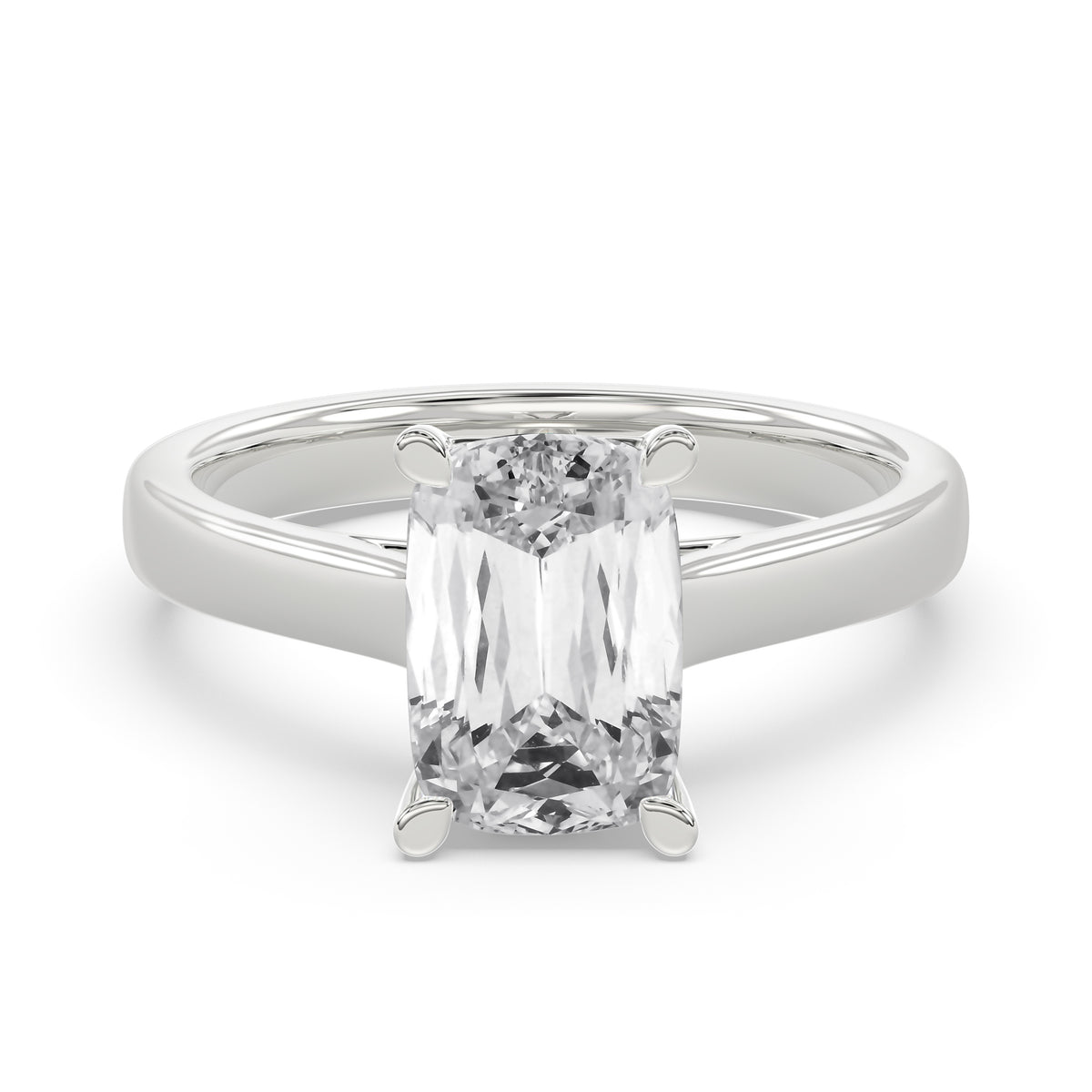 Criss Cut Solitaire Ring