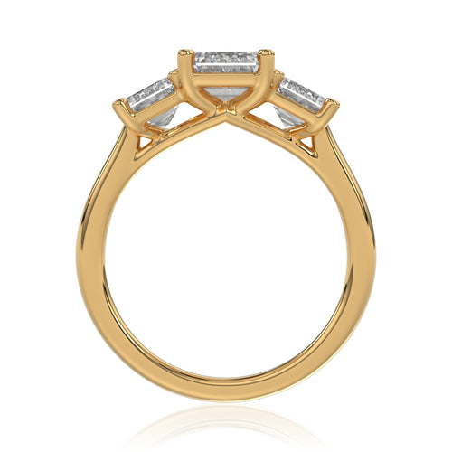 Criss Cut Trilogy Ring