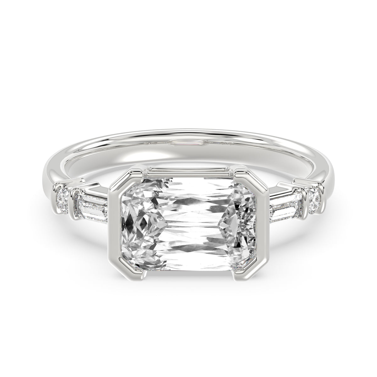 Criss Cut Five-Stone Ring