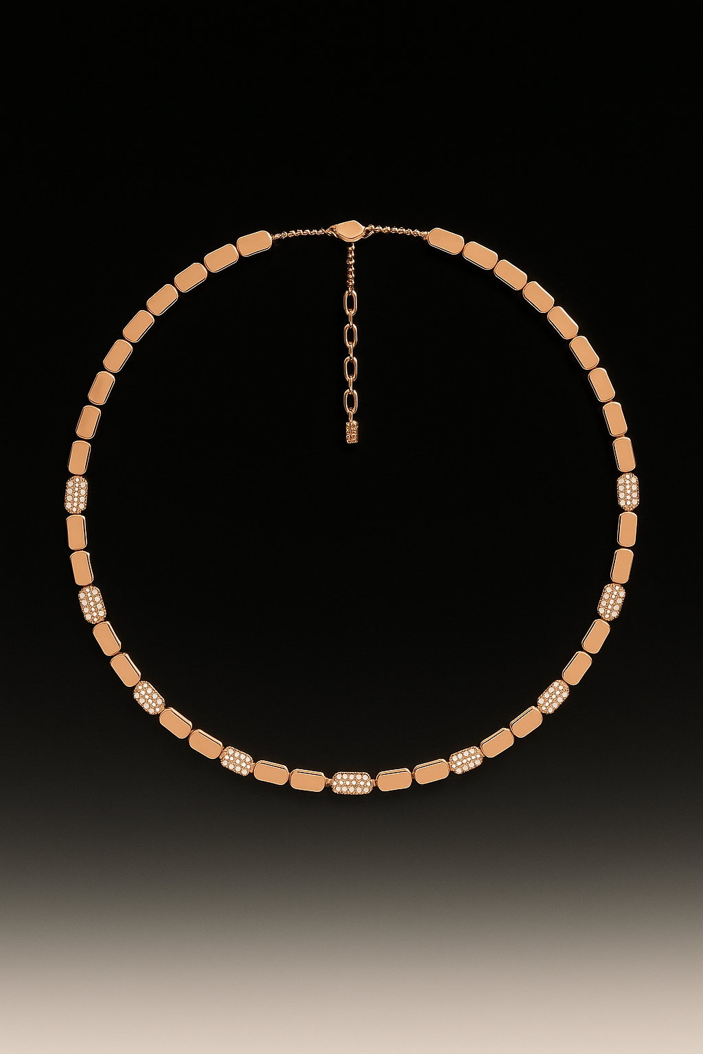 Dainty Rose Gold Adjustable Necklace