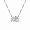 Diamond Leaf Pendant Necklace