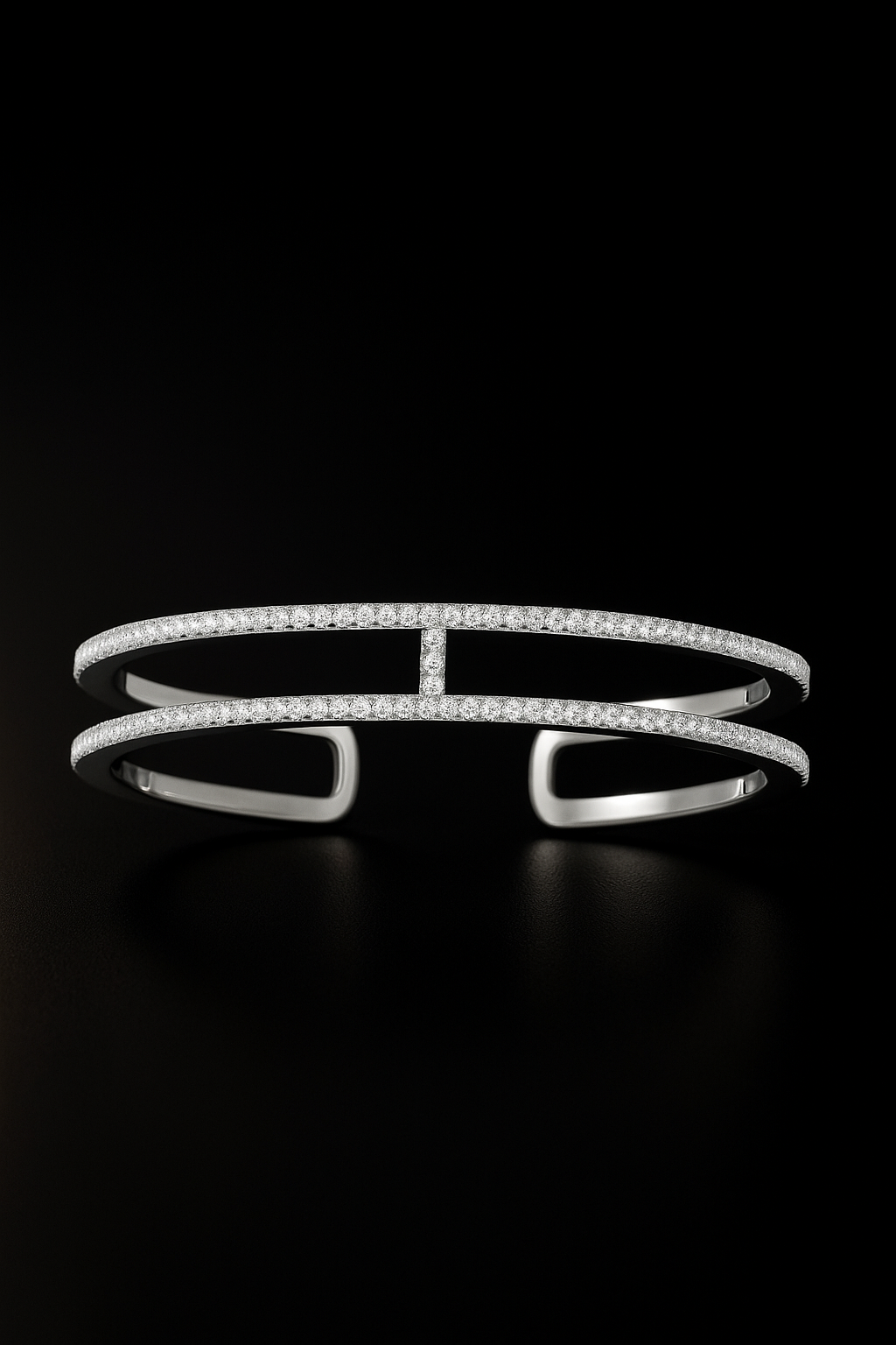 Double Line Pavé Cuff
