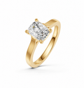 Elongated Cushion Solitaire Ring