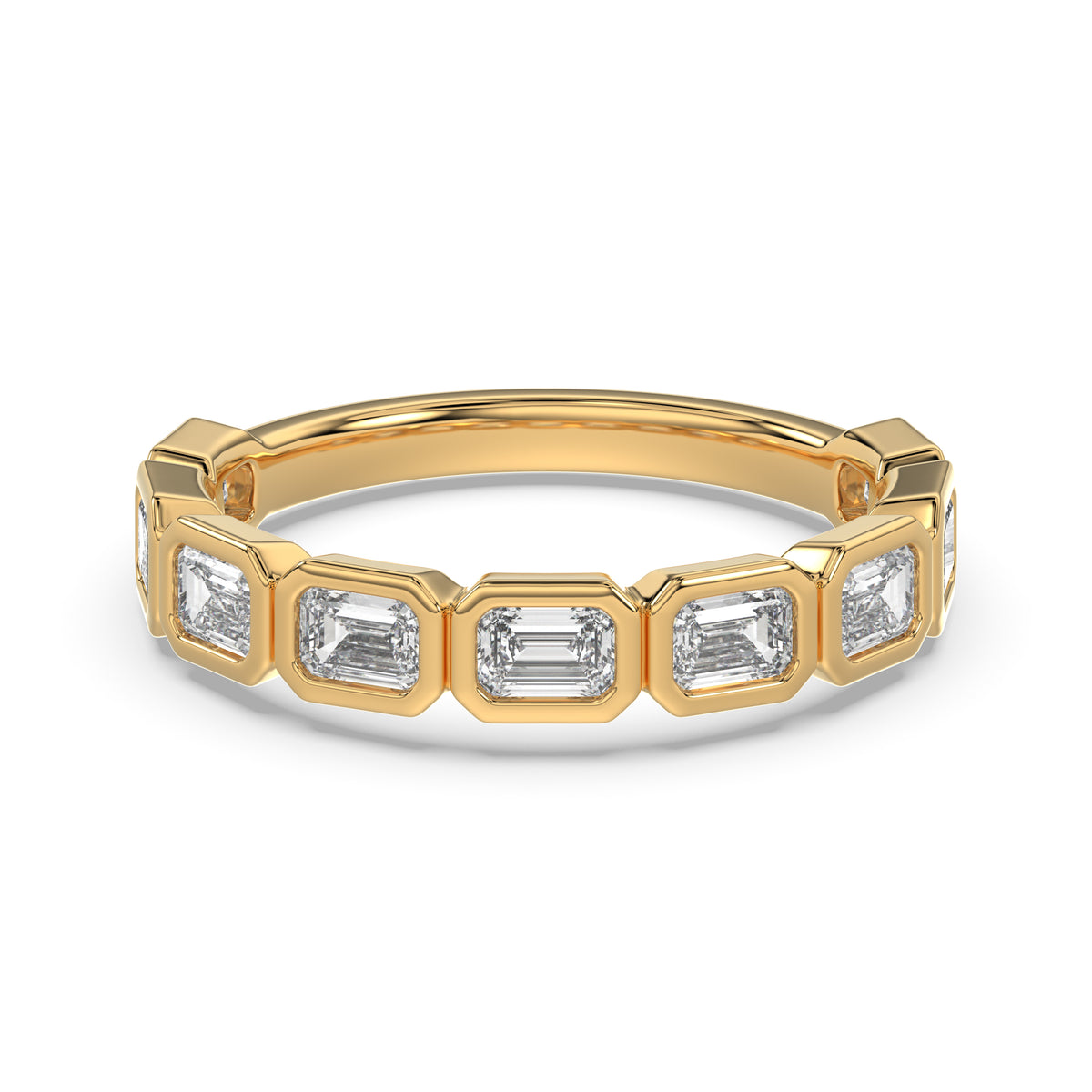 Emerald 50% Eternity Ring