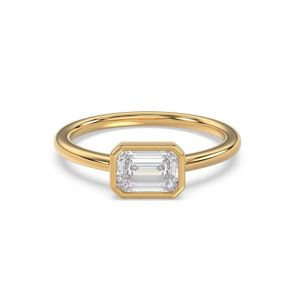 Emerald Bezel Ring