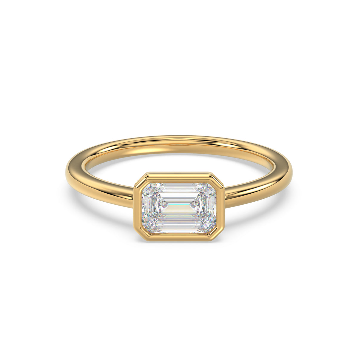 Emerald Bezel Ring