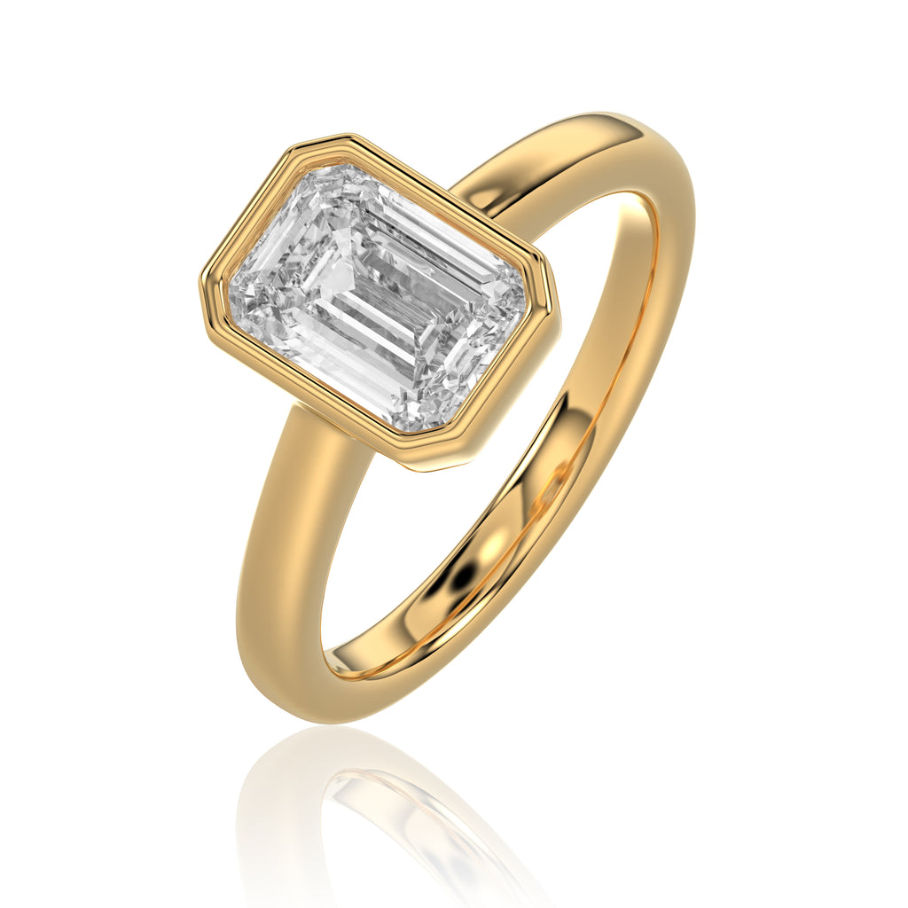 Emerald Bezel Ring