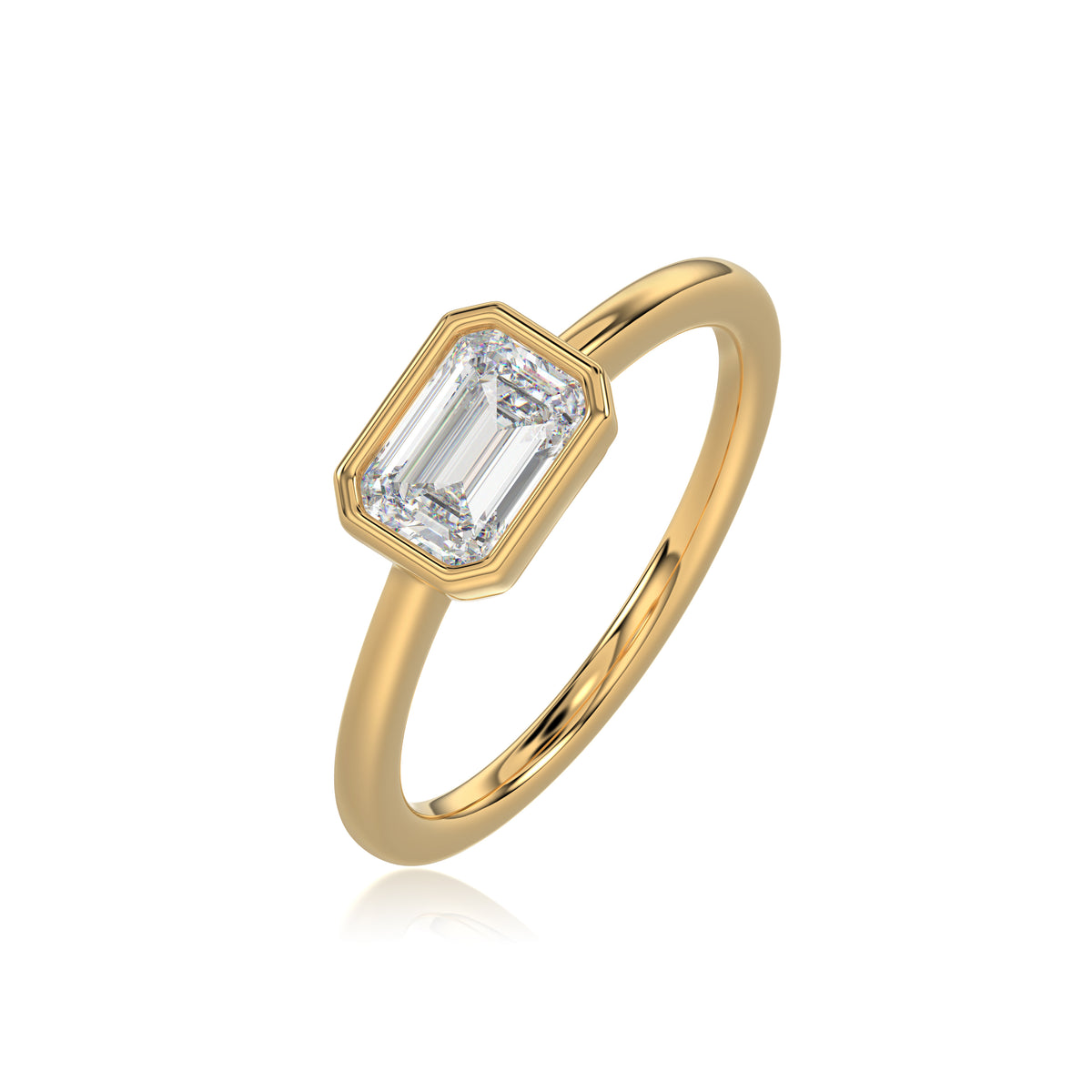 Emerald Bezel Ring