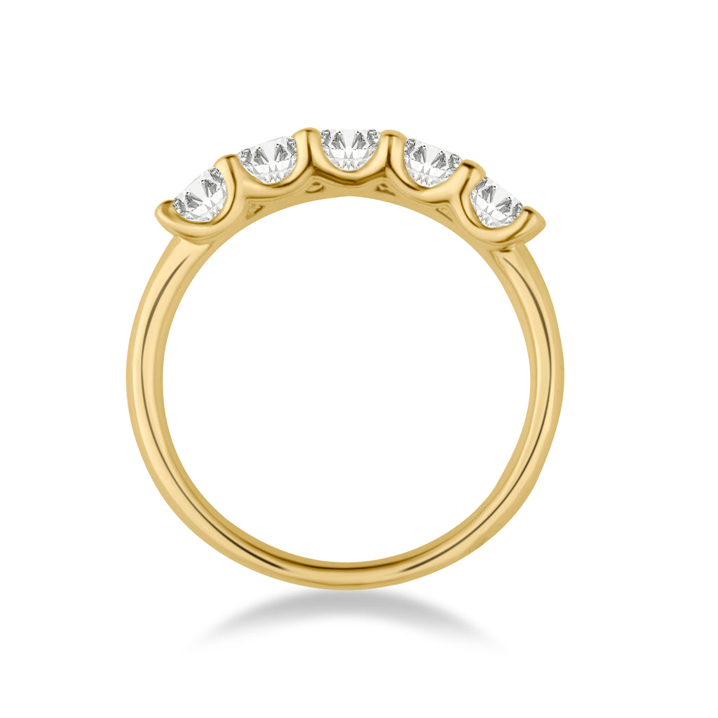 Emerald Five-Stone Ring
