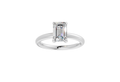 Emerald Hidden Halo Ring