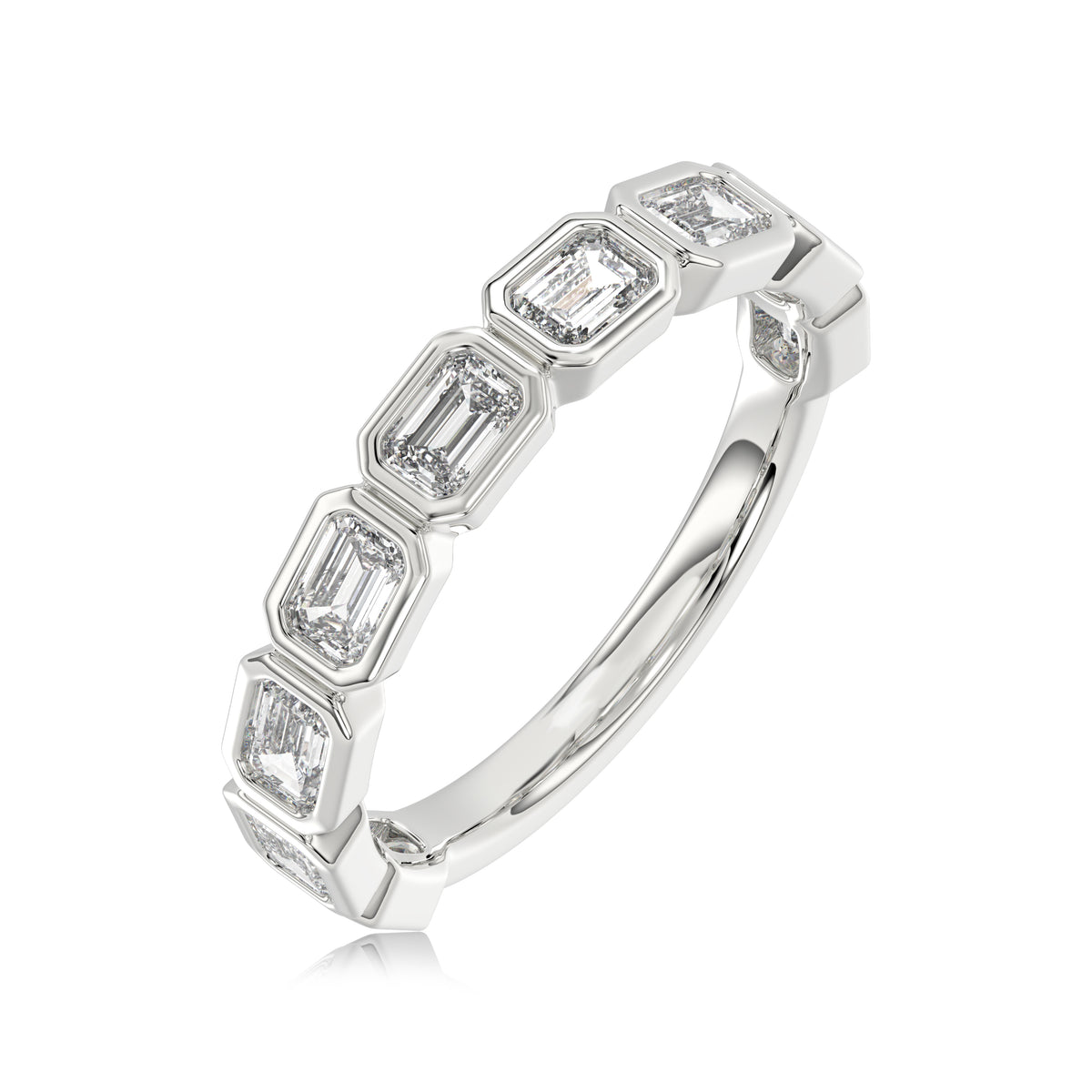 Emerald 50% Eternity Ring