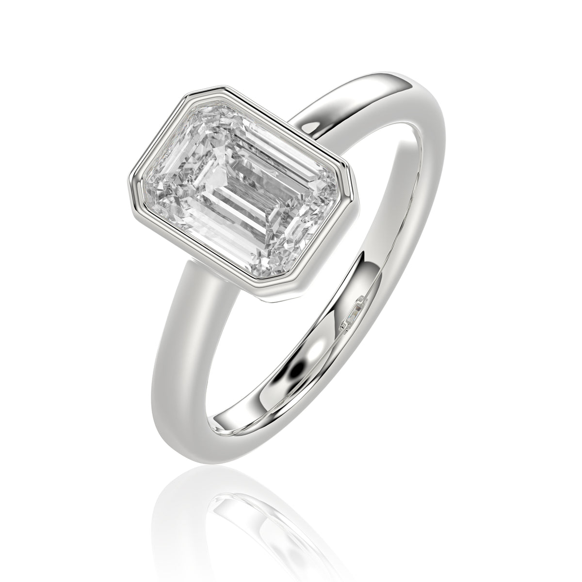 Emerald Bezel Ring