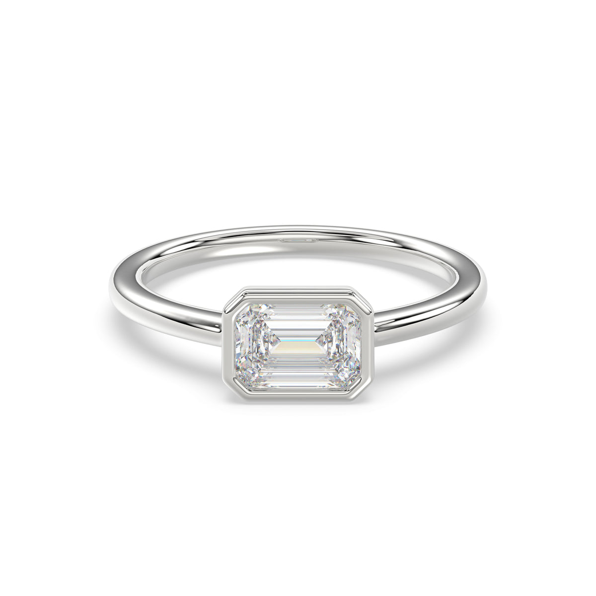 Emerald Bezel Ring