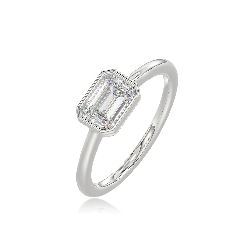Emerald Bezel Ring
