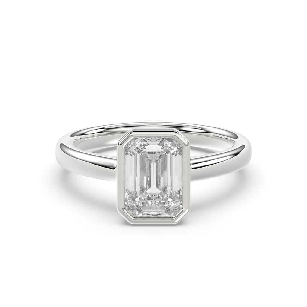 Emerald Bezel Ring