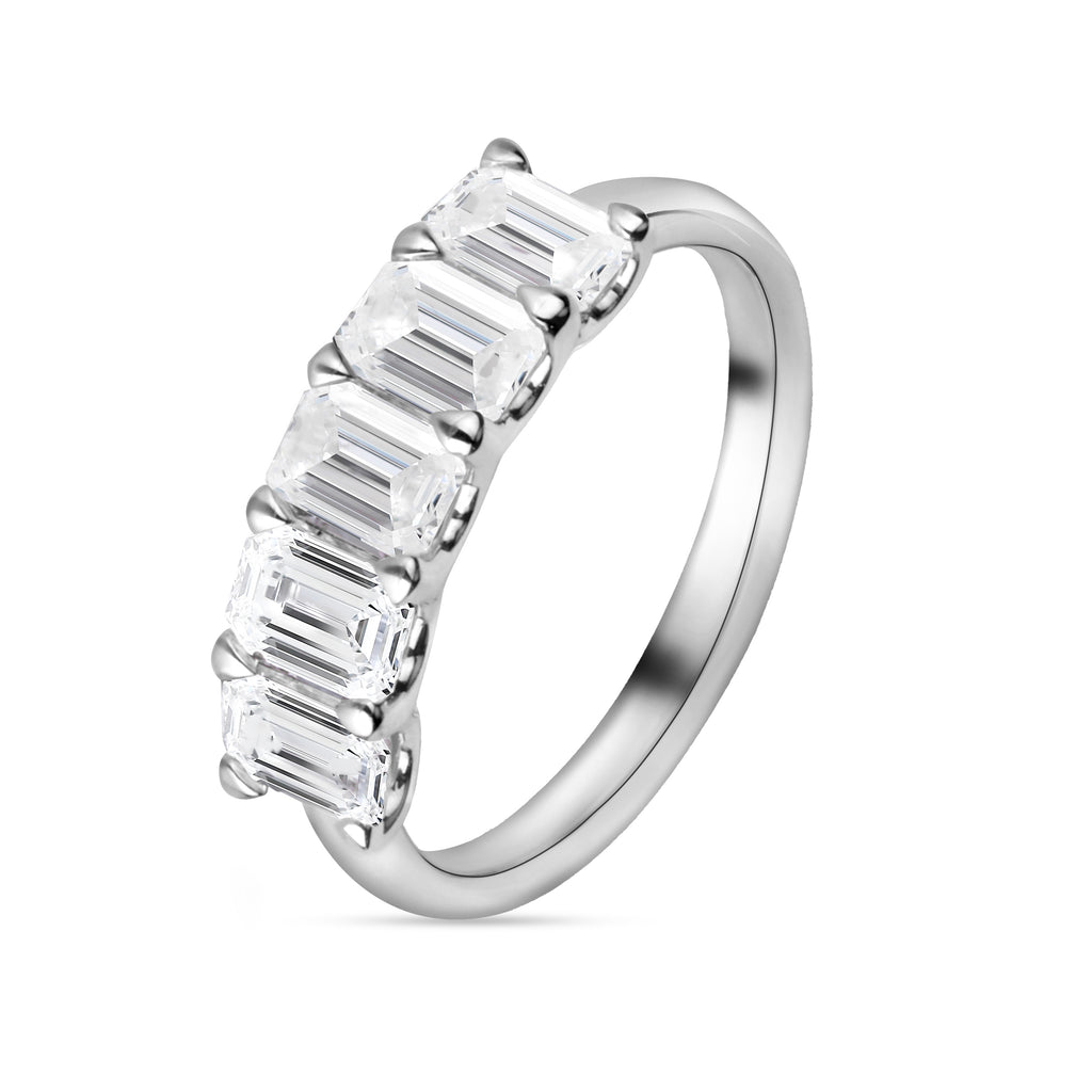 Emerald Five-Stone Ring