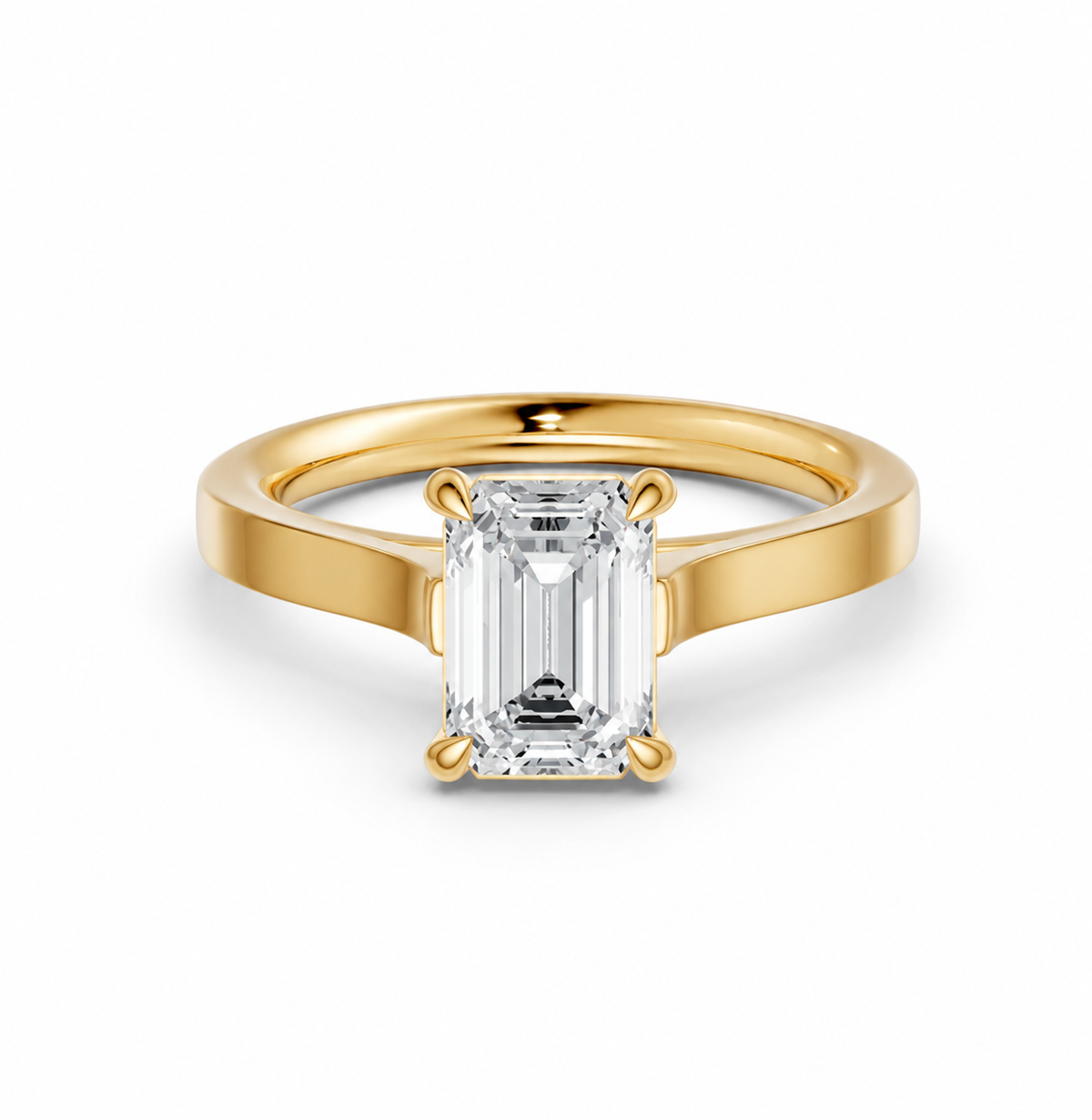 Emerald Solitaire Ring