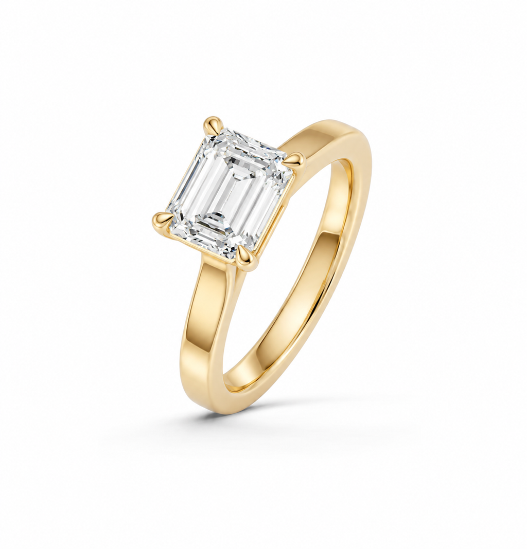 Emerald Solitaire Ring