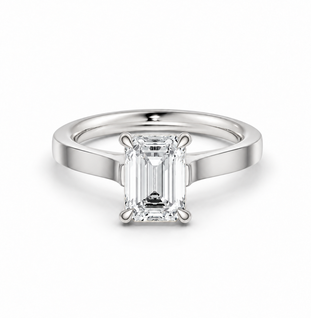 Emerald Solitaire Ring