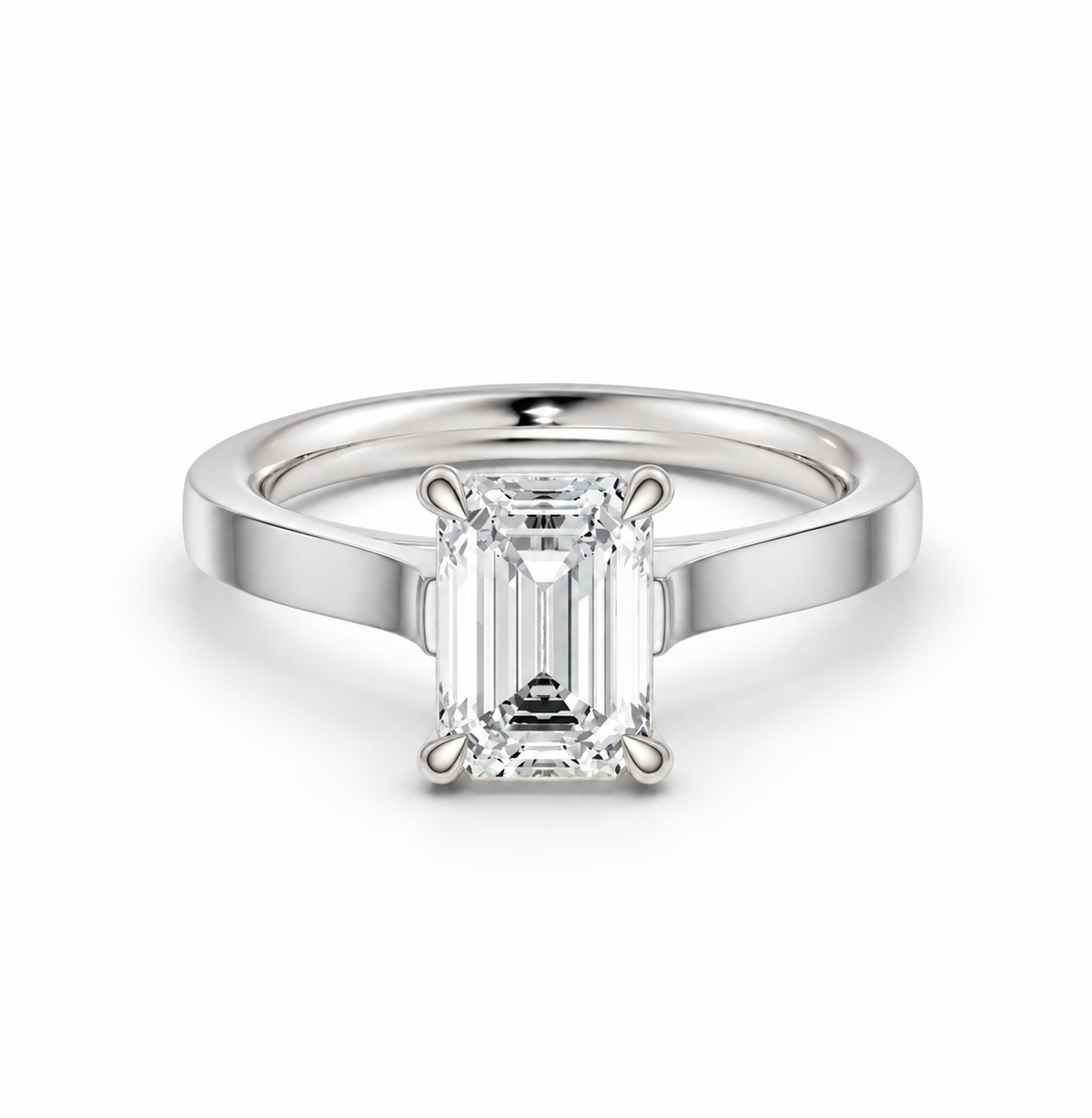 Emerald Solitaire Ring
