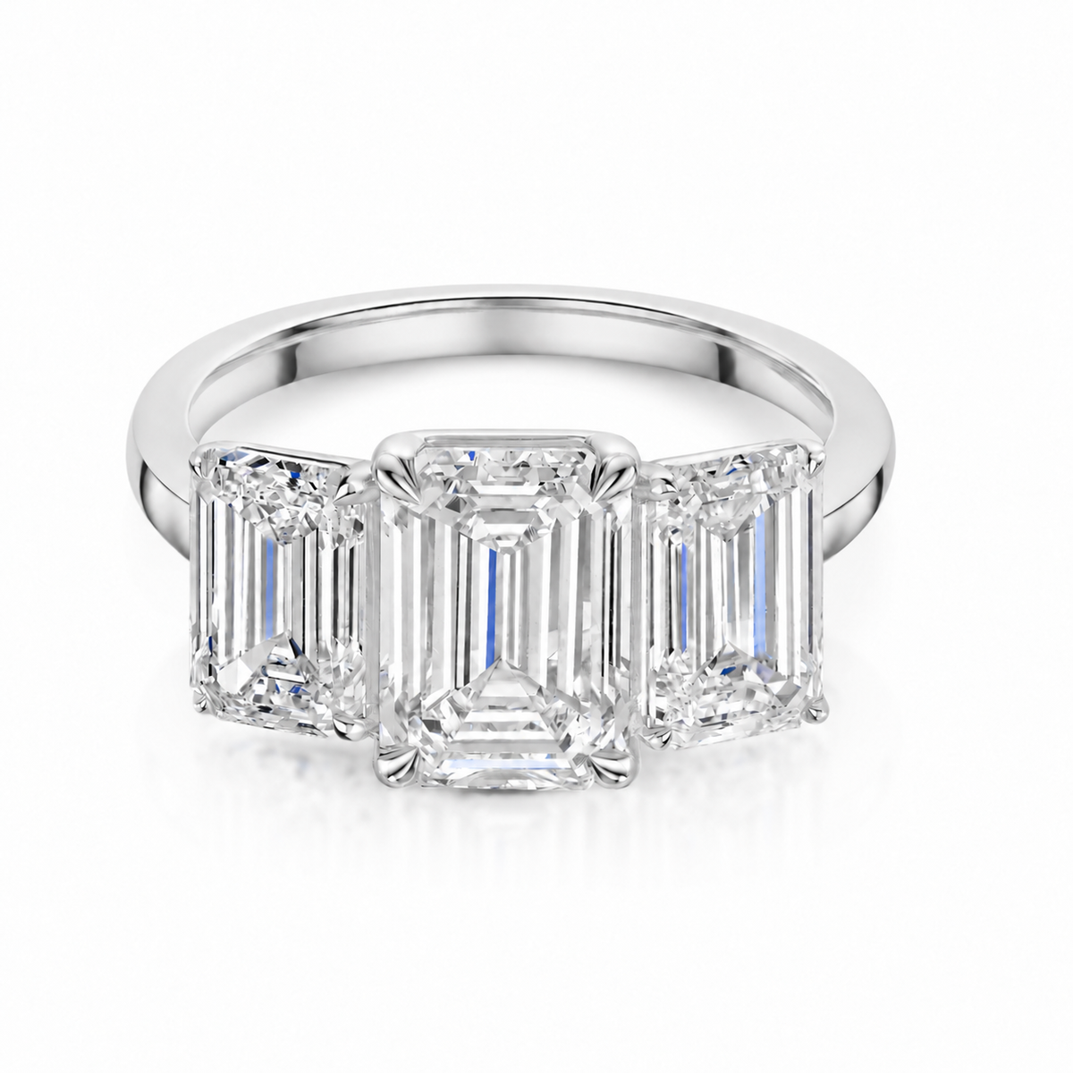 Emerald Trilogy Ring