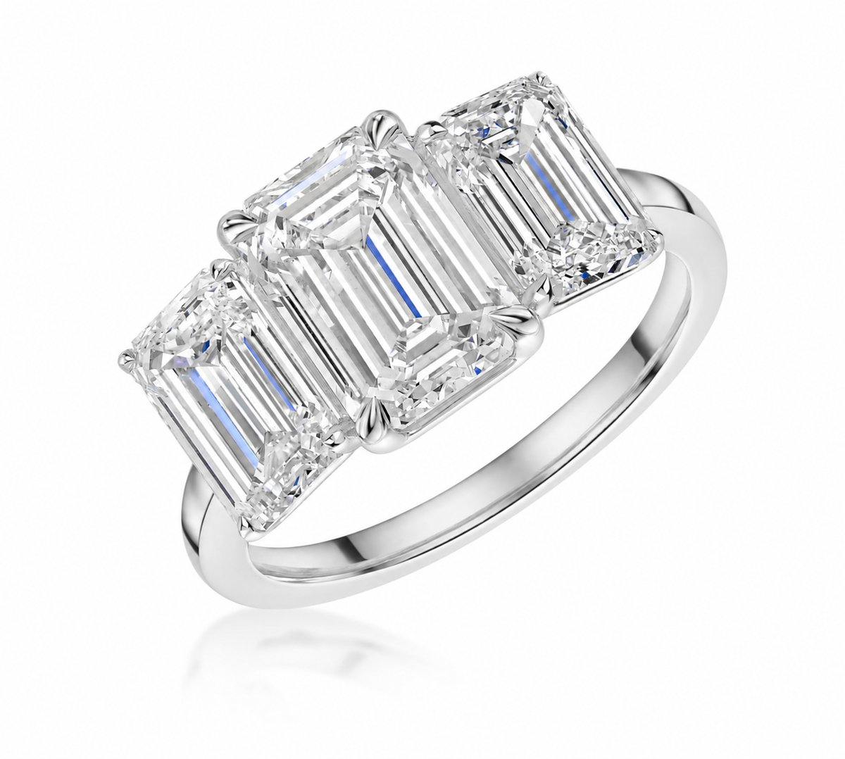 Emerald Trilogy Ring