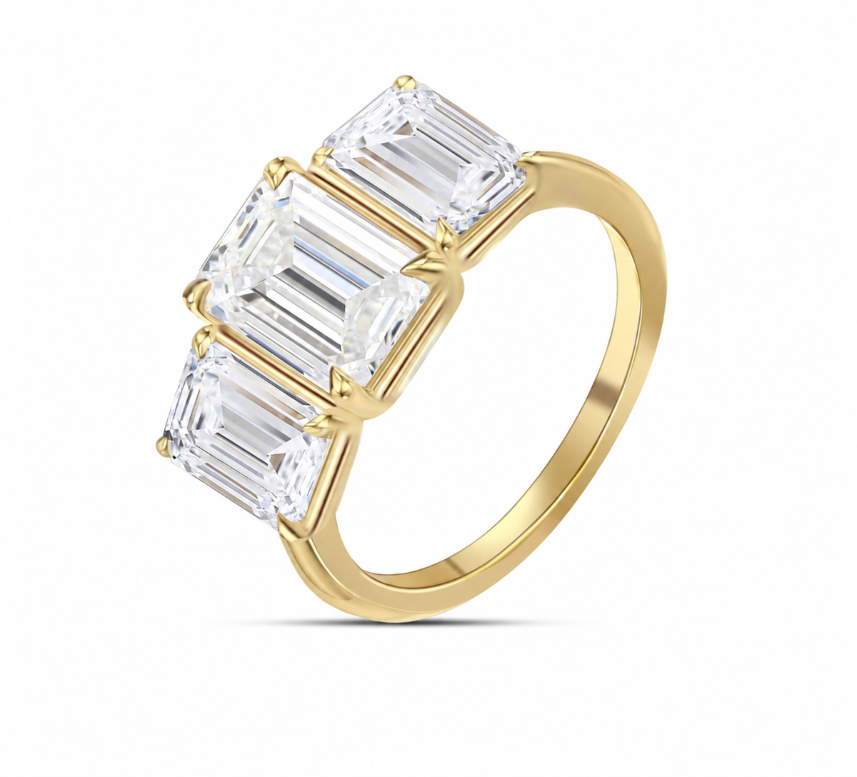 Emerald Trilogy Ring