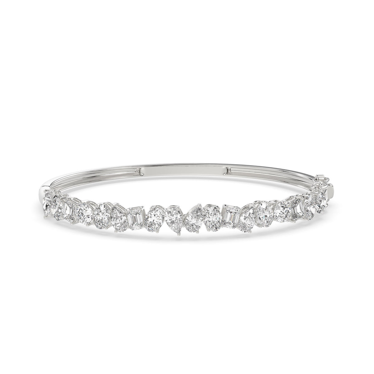 Fancy Shape Diamond Bangle