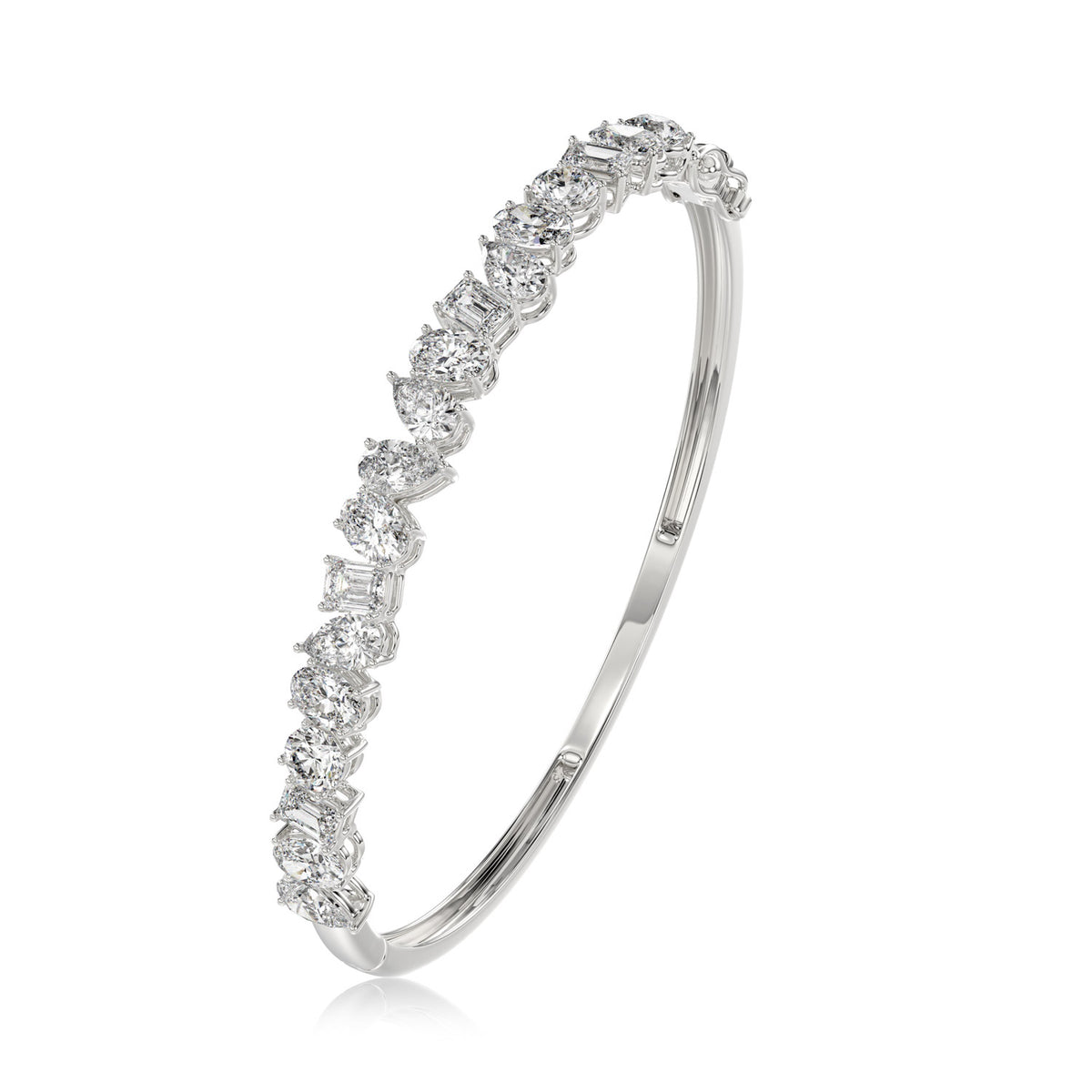 Fancy Shape Diamond Bangle