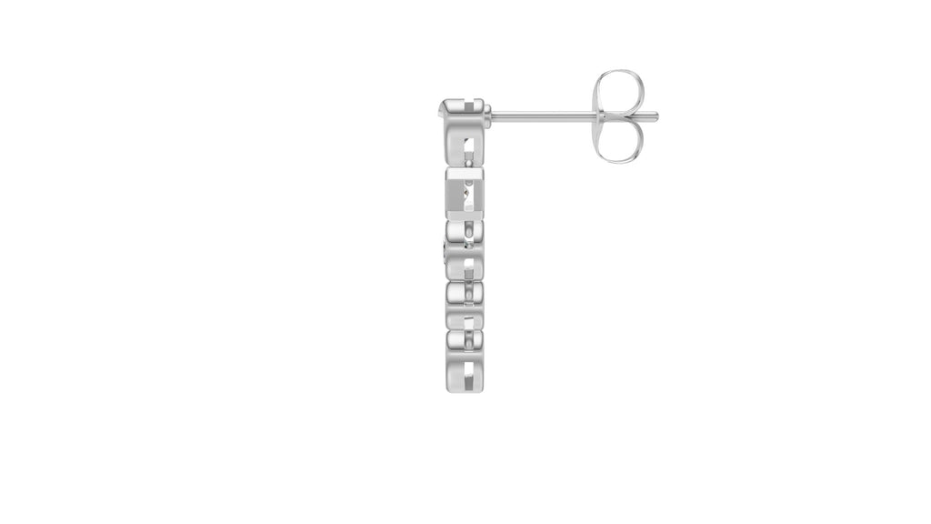 Fancy Shape Diamond Drop Earrings