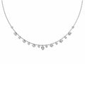 Fancy Shape Diamond Drop Necklace