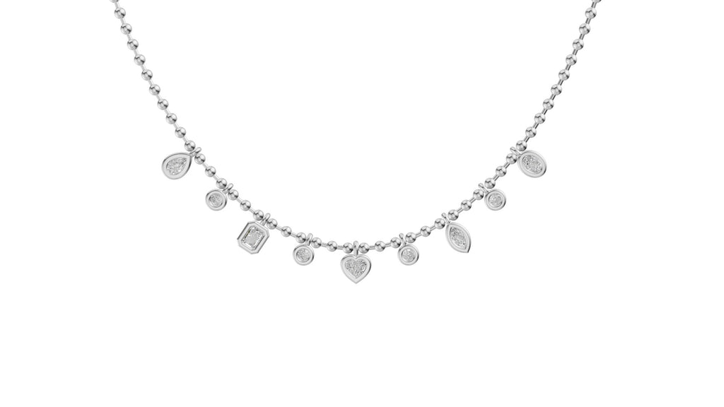 Fancy Shape Diamond Necklace