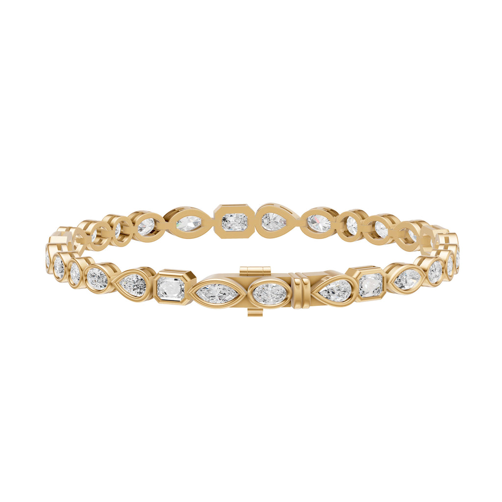 Fancy Shape Diamond Tennis Bracelet