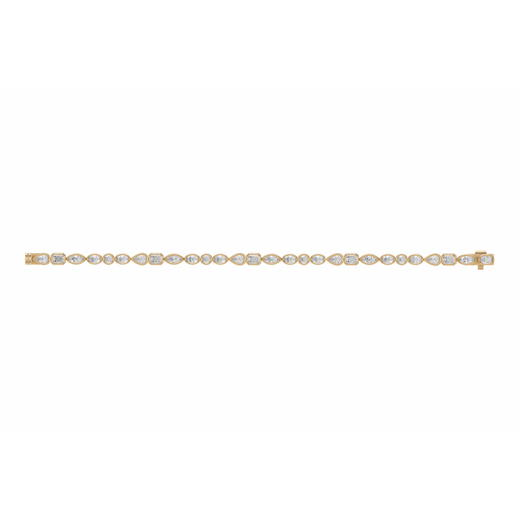 Fancy Shape Diamond Tennis Bracelet