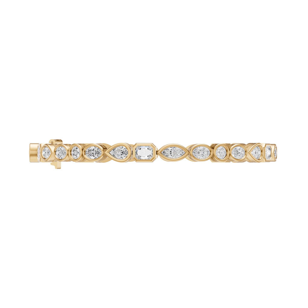 Fancy Shape Diamond Tennis Bracelet