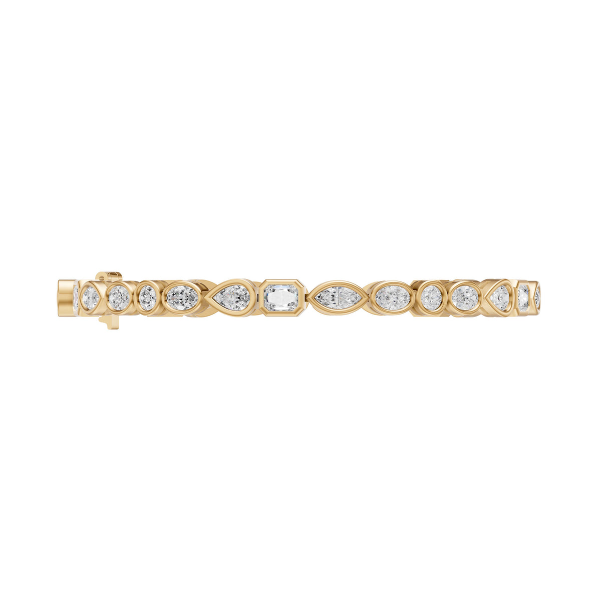 Fancy Shape Diamond Tennis Bracelet