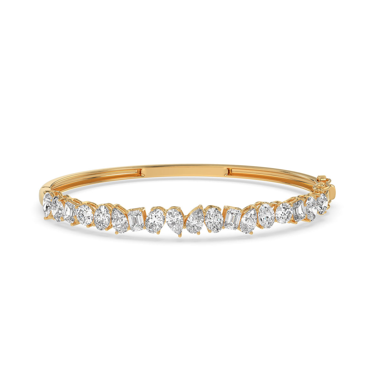 Fancy Shape Diamond Bangle