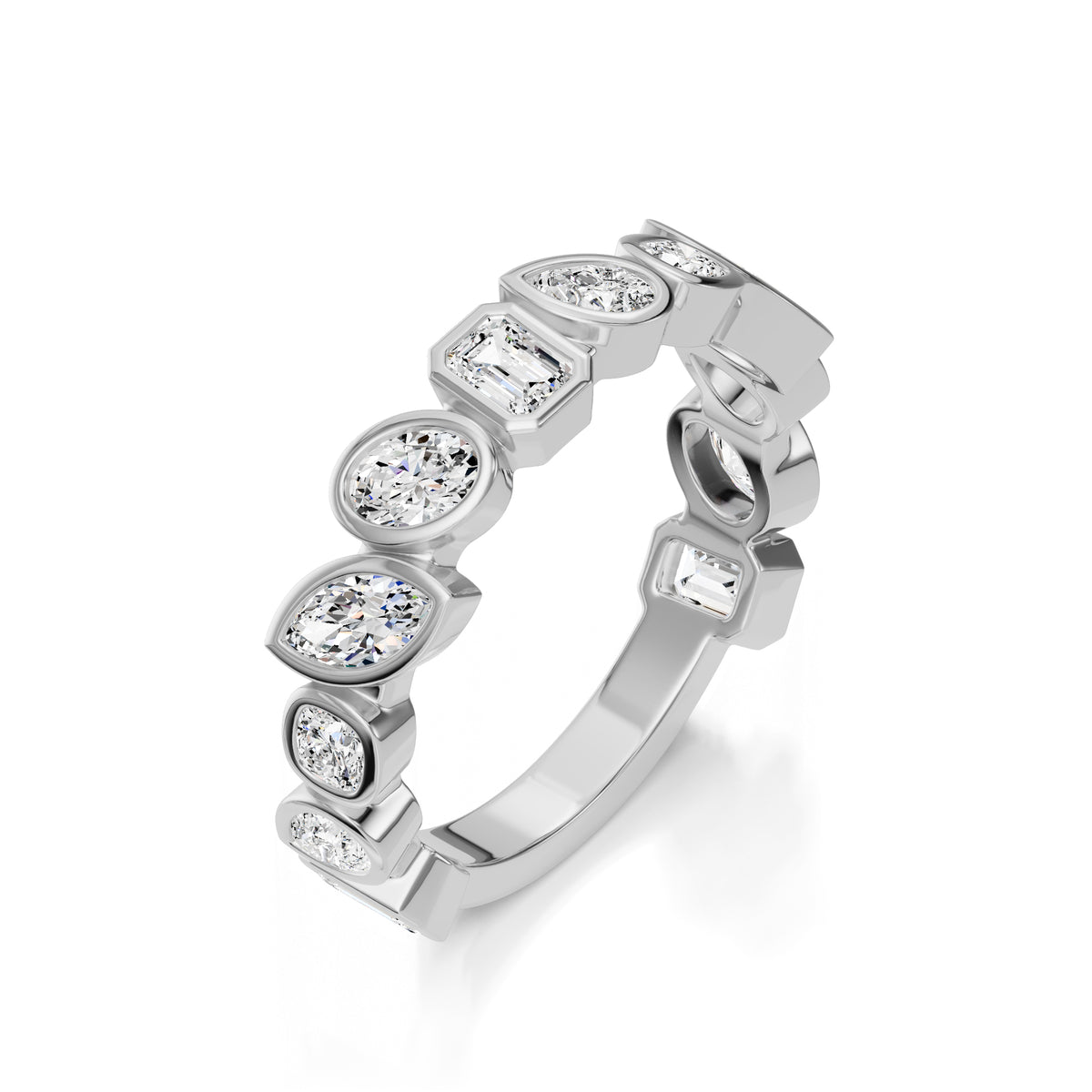 Fancy Shape Diamond Eternity Ring