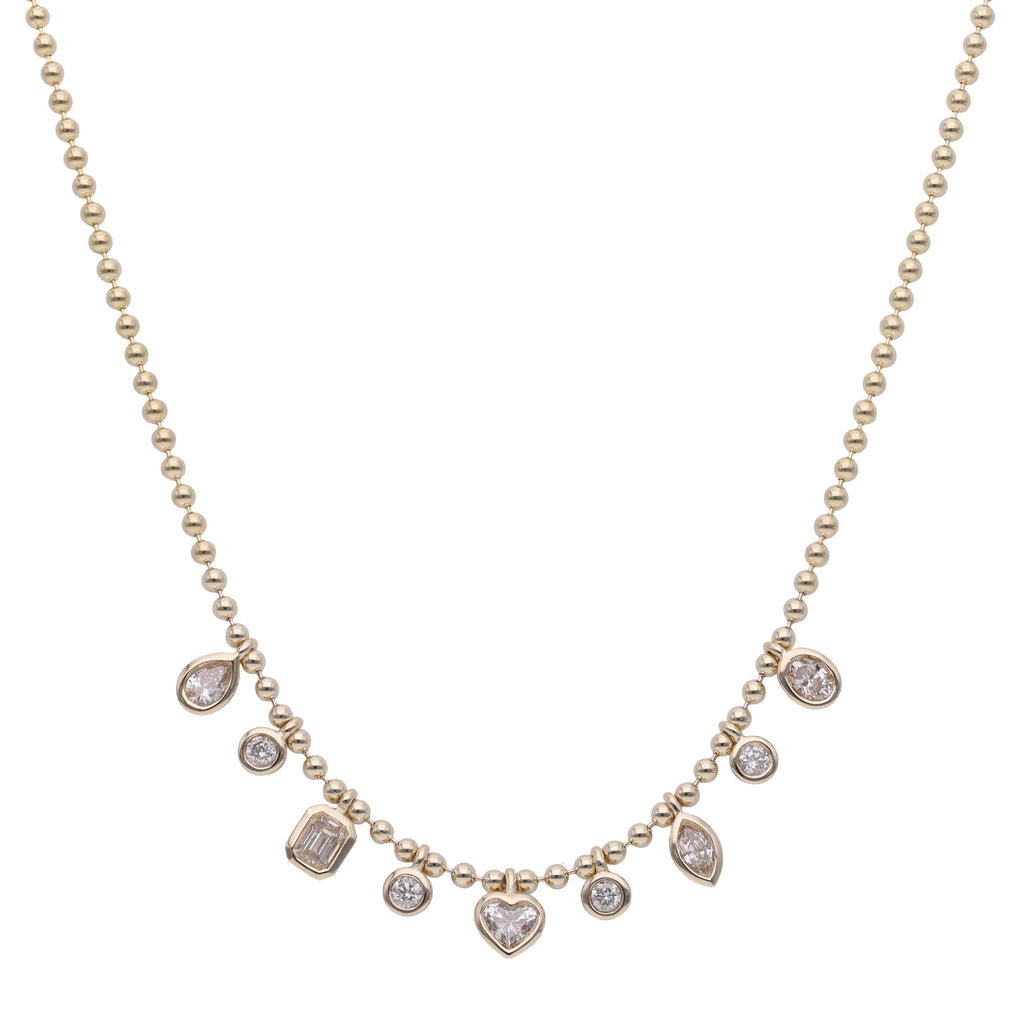Fancy Shape Diamond Necklace