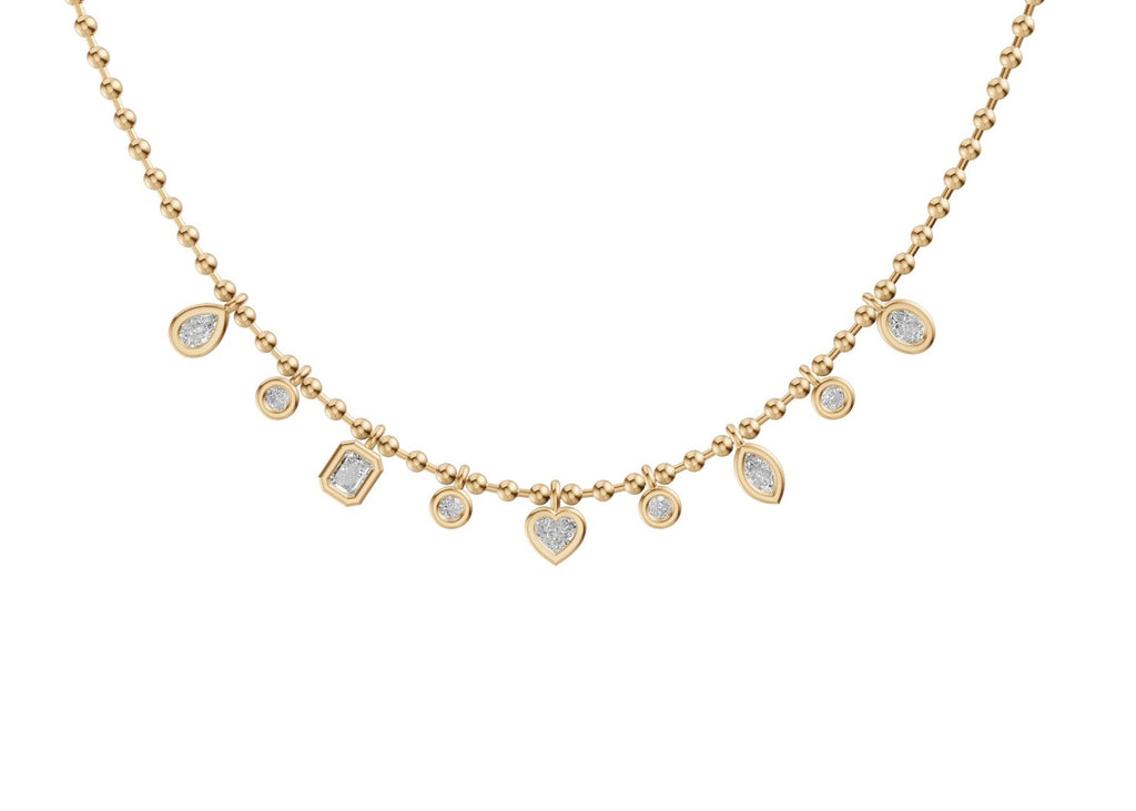 Fancy Shape Diamond Necklace