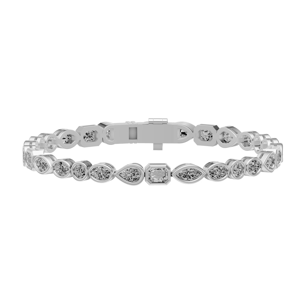Fancy Shape Diamond Tennis Bracelet